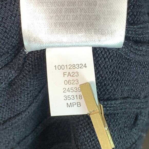 Club Room Black Quarter Zip Cotton Blend Cable Knit Sweater Men’s XXL NWT - Picture 6 of 7